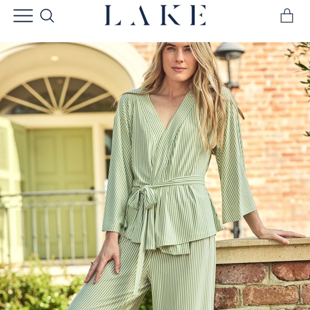 Lake pajamas stripe